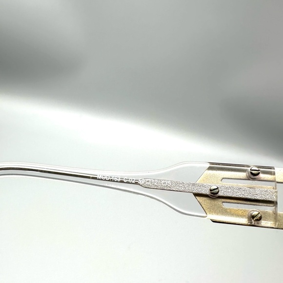 Cazal Mod 163 Col 02 Sunglasses Silver Blue Clear 59-12-135 Made In Germany Rare - Picture 5 of 6